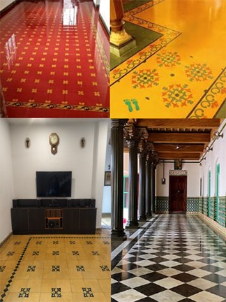 Athangudi Tiles Live Floor layout - Traditional architecture